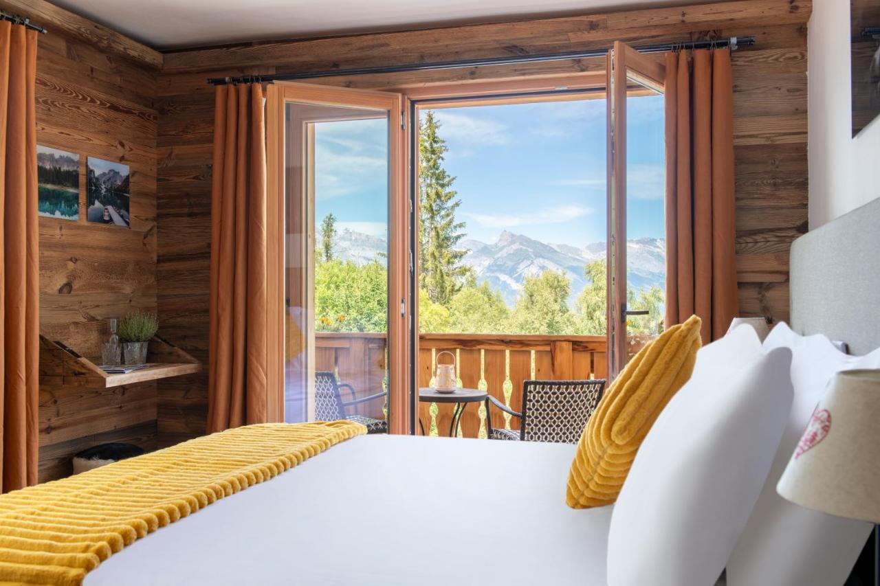 Papill'On - Boutique Hotel La Tzoumaz Bagian luar foto